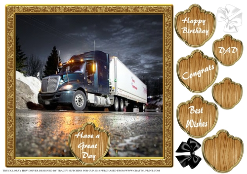 TRUCK LORRY HGV DRIVER BIRTHDAY AND NUMEROUS OTHER SENTIMENTS