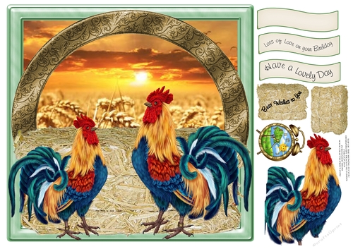 TOP OF THE MORNING TO YOU FARMING THEMED SHEET 1