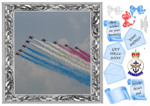 RAF RED ARROWS BIRTHDAY/GET WELL PICK AND MIX 3