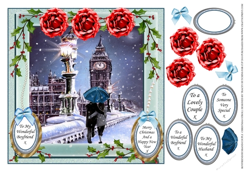 CHRISTMAS STROLL BOYFRIEND SOMEONE SPECIAL HUSBAND COUPLE SENTIMENTS