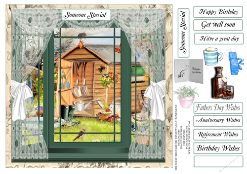 THE SHED THROUGH THE WINDOW FATHERS DAY AND MULTI SENTIMENTS