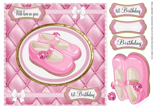 PINK 1ST BIRTHDAY SHOES