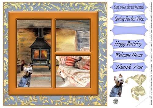 THERES NO PLACE LIKE HOME MULTI SENTIMENT YORKIE