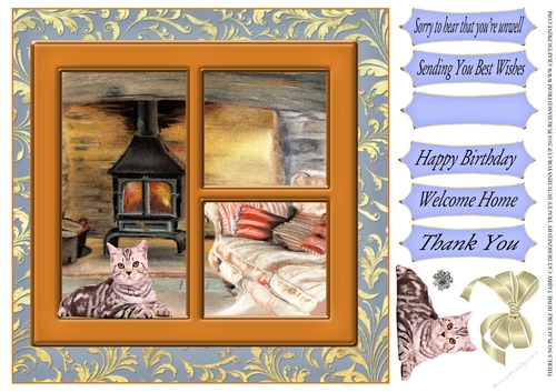THERES NO PLACE LIKE HOME MULTI SENTIMENT TABBY CAT