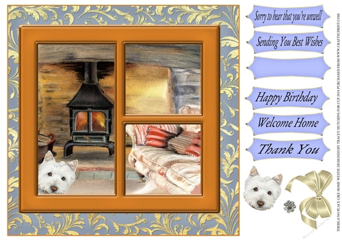 THERES NO PLACE LIKE HOME MULTI SENTIMENT WESTIE