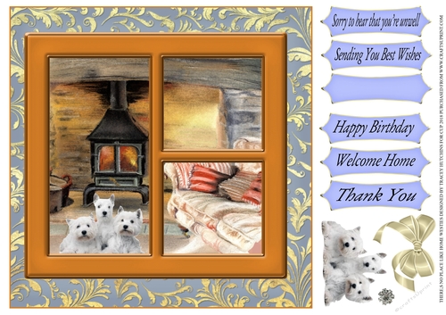 THERES NO PLACE LIKE HOME MULTI SENTIMENT WESTIES