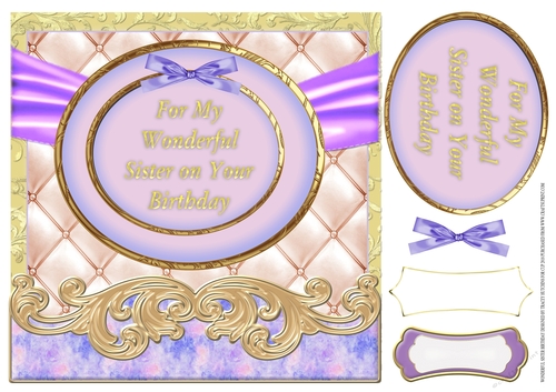 WONDERFUL SISTER BIRTHDAY (FOIL EFFECT)