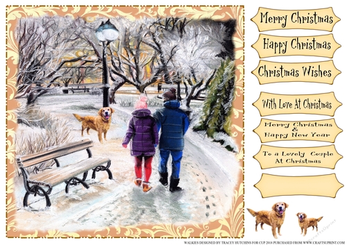 WALKIES GOLDEN RETRIEVER & COUPLE