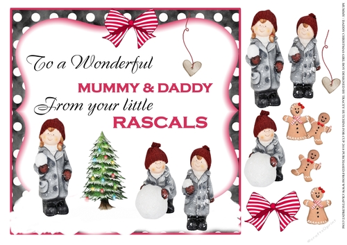 WONDERFUL MUMMY & DADDY FROM YOUR LITTLE RASCALS
