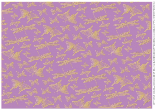 BACKING PAPER BUTTERFLY GOLD LACE 3