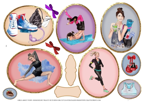 GIRLS ABOUT TOWN TOPPERS 2 FITNESS