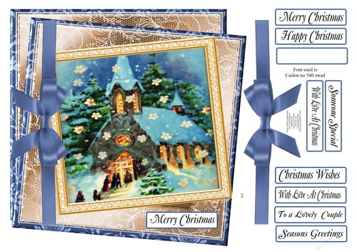 BLUE TWISTED CHRISTMAS MULTI SENTIMENTS 2