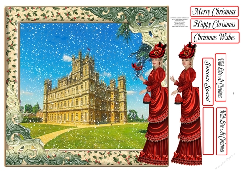 DOWNTON ABBEY STYLE CHRISTMAS MULTI SENTIMENT 1