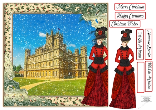 DOWNTON ABBEY STYLE CHRISTMAS MULTI SENTIMENT 4