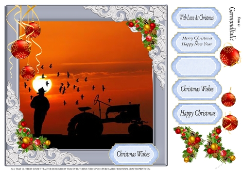 ALL THAT GLITTERS CHRISTMAS SUNSET TRACTOR 2