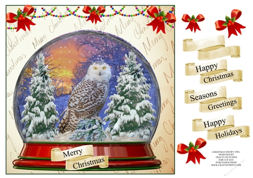 CHRISTMAS SNOWY OWL