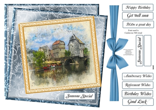 NEW YEAR STASH TOP UP DISTRESSED WATER SCENE
