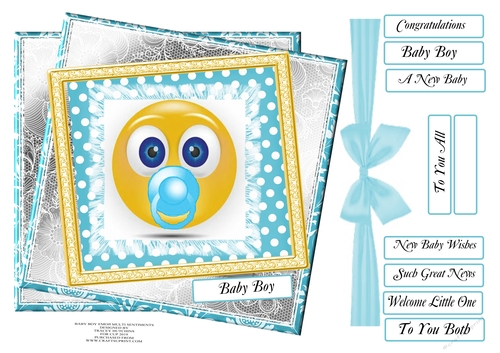 NEW BABY BOY EMOJI MULTI SENTIMENTS