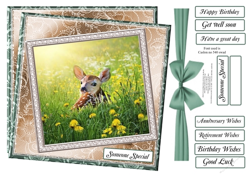 MALE MULTI SENTIMENTS - BABY DEER / STAG 