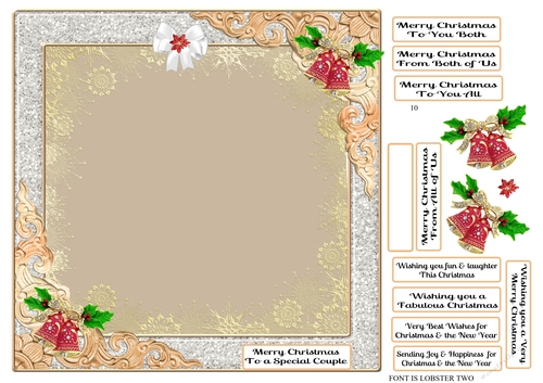 ADD YOUR OWN TOPPER / PHOTO MULTI SENTIMENTS CHRISTMAS 2