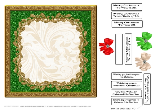 ADD YOUR OWN TOPPER / PHOTO MULTI SENTIMENTS CHRISTMAS 3