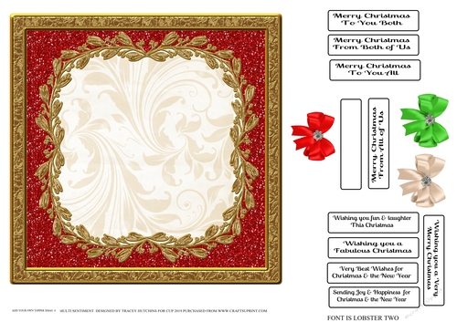 ADD YOUR OWN TOPPER / PHOTO MULTI SENTIMENTS CHRISTMAS 4