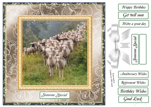 CHOOSE YOUR SENTIMENT SHEEP ON THE HILL