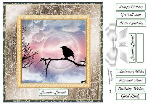 CHOOSE YOUR SENTIMENT PRETTY BIRD SILHOUETTE