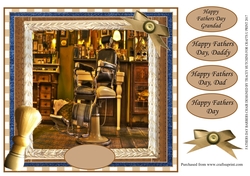 FATHERS DAY BARBERS CHAIR