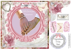 ENGAGEMENT - ROSES BACKED