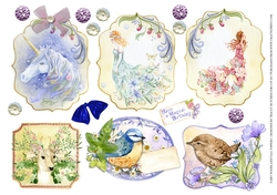 FANTASY WOODLAND/FAIRY TALE TOPPERS & BOWS,CANDY RIBBON ETC 1