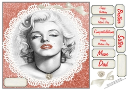  MARILYN MONROE MULTI SENTIMENT / USE CARD FRONT