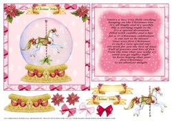 FIRST CHRISTMAS GIRL 6x6 CARD CONCEPT SHEET GREAT VERSE