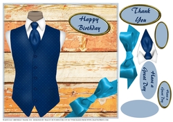WAISTCOAT BIRTHDAY GET WELL GREAT DAY THANK YOU 1