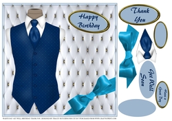 WAISTCOAT BIRTHDAY GET WELL GREAT DAY THANK YOU 2