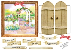 INSIDE THE GARDEN GATES UNISEX MULTI USE GET WELL BIRTHDAY ETC 6x6