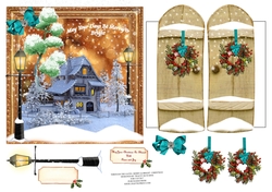 6x6 THROUGH GARDEN GATES MERRY & BRIGHT CHRISTMAS UNISEX