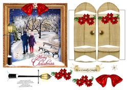 6x6 THROUGH GARDEN GATES CHRISTMAS WALK COUPLE