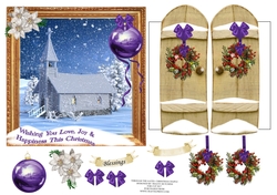 6x6 THROUGH GARDEN GATES CHRISTMAS CHAPEL