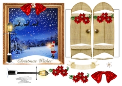 6x6 THROUGH GARDEN GATES LAMPLIGHT CHRISTMAS
