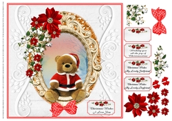 GIRLFRIEND,BOYFRIEND,LOVE YOU MULTI SENTIMENT CHRISTMAS TEDDY SCENE 2