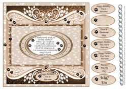 FUNNY CUTE VERSE,CARD FROM THE DOG BIRTHDAY AND NUMEROUS OTHER SENTIMENTS