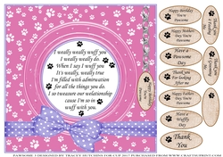 PAWSOME 3 A FUNNY VERSE CARD FROM THE DOG BIRTHDAY THANK YOU ETC