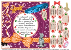 PAWSOME CATS A FUNNY VERSE CARD FROM THE CATS