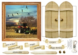 THROUGH GARDEN GATES MULTI USE GET WELL BIRTHDAY ETC 6x6 DOWN ON THE FARM 1