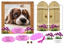 THROUGH GARDEN GATES  MULTI USE 6x6 GUILTY SPANIEL