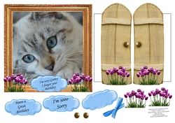 THROUGH GARDEN GATES MULTI USE 6x6 GUILTY GREY CAT 2