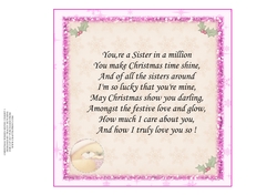 CHRISTMAS WISHES SISTER 2 INSERT TWO