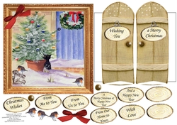 THROUGH THE GARDEN GATES CHRISTMAS 6x6 FESTIVE DOORWAY OUR HOME TO YOURS