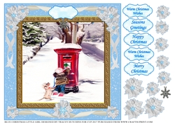 BLUE CHRISTMAS LITTLE GIRL